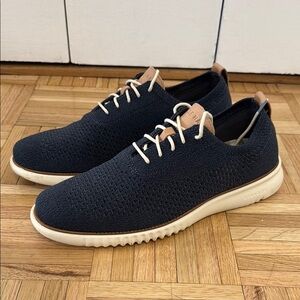 Cole Haan Men's Navy Knit Sneakers